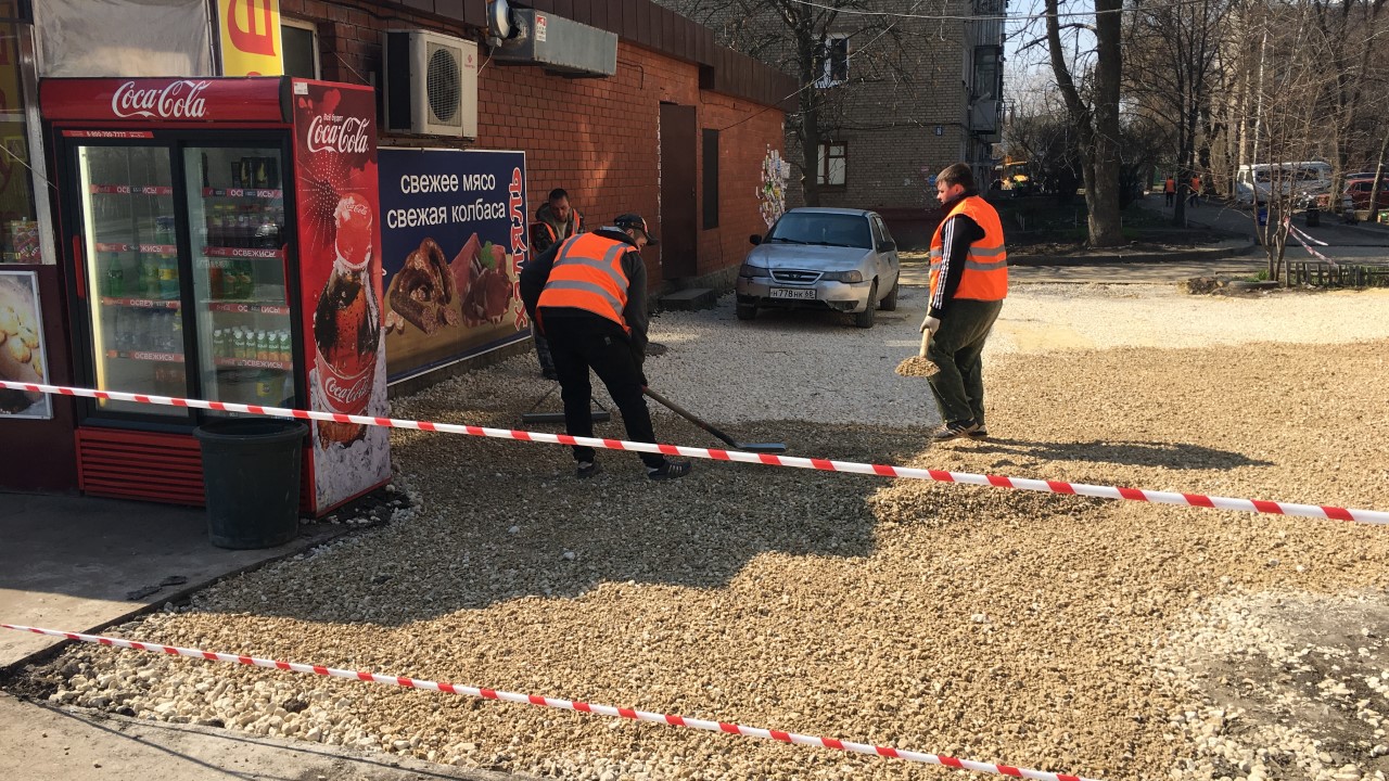 Квадра восстановит асфальт на тех участках в Тамбове, где ранее не завершила благоустройство да начала холодов